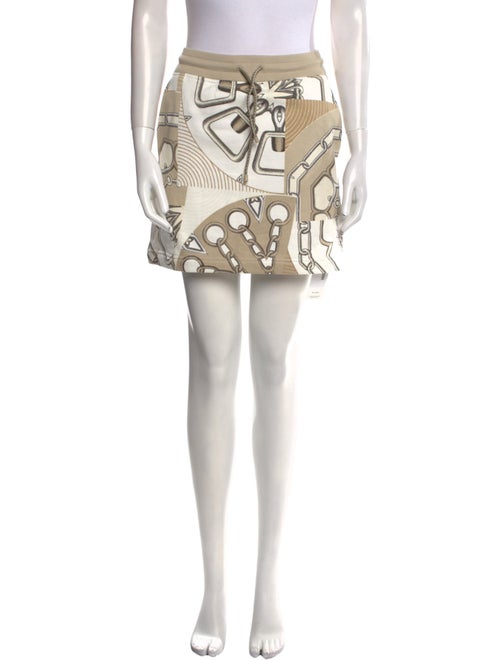 Hermès Printed Mini Skirt