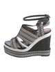 Hermès Striped Leather Trim Embellishment Sandals