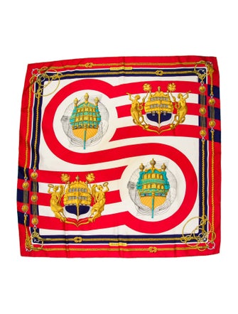 Hermès Chateaux d'Arriere Silk Scarf