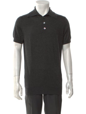 Hermès Cashmere Collar Polo Sweater