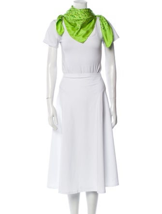 Hermès Red Berries Silk Scarf