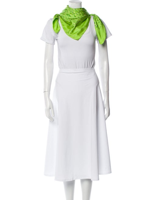 Hermès Red Berries Silk Scarf