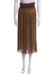 Hermès Silk Midi Length Skirt