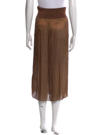 Hermès Silk Midi Length Skirt