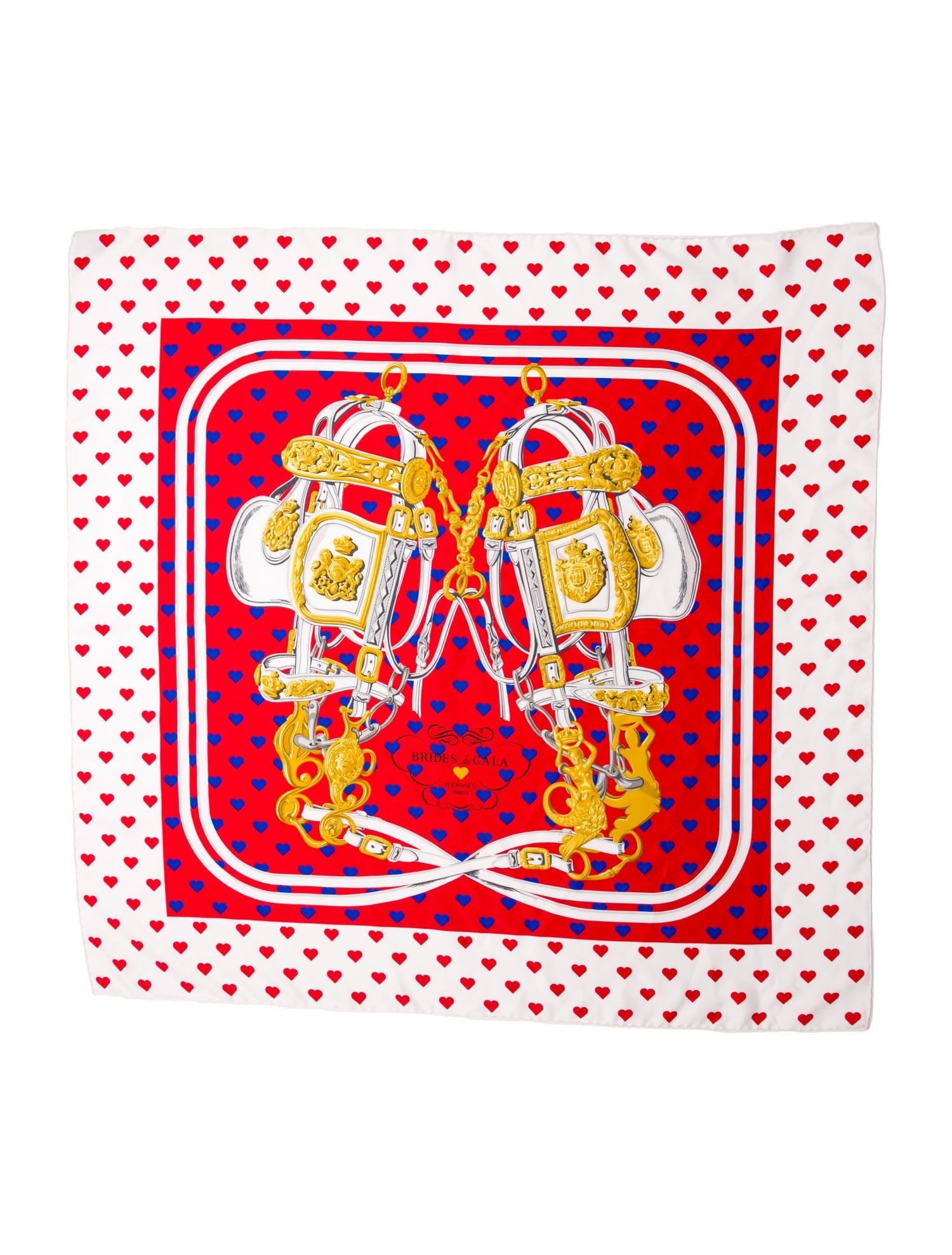 Hermès Brides de Gala Love Silk Scarf