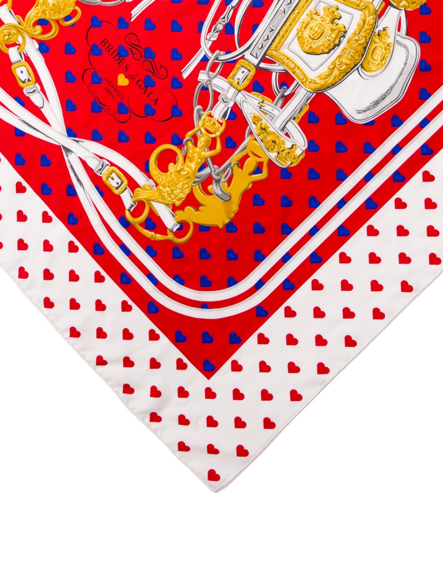 Hermès Brides de Gala Love Silk Scarf