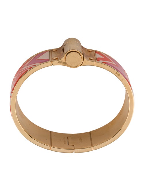 Hermès Enamel Wide Hinged Bracelet
