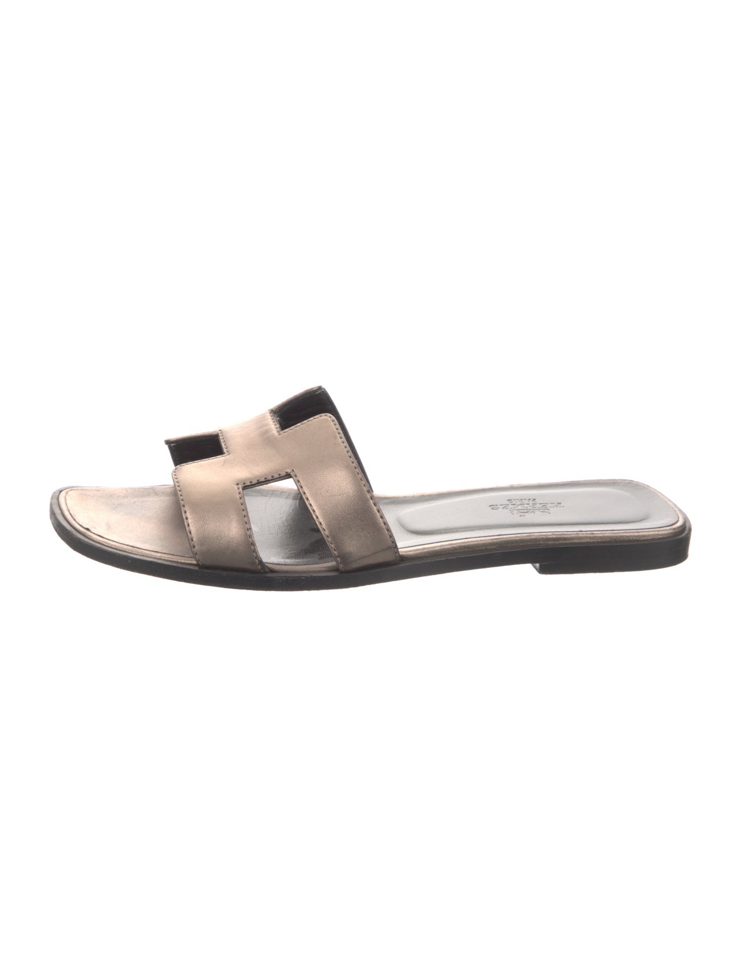 Hermès Oran Leather Slides