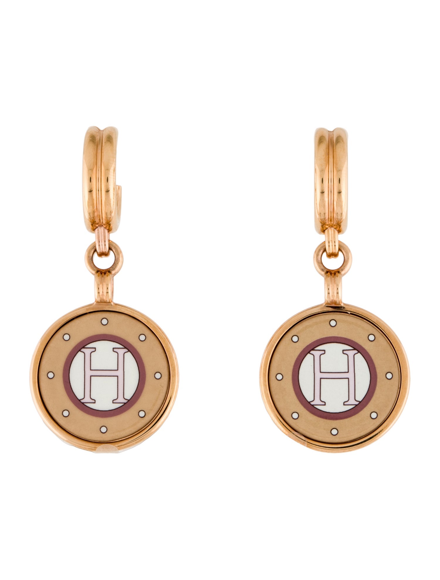 Hermès Blason Drop Earrings