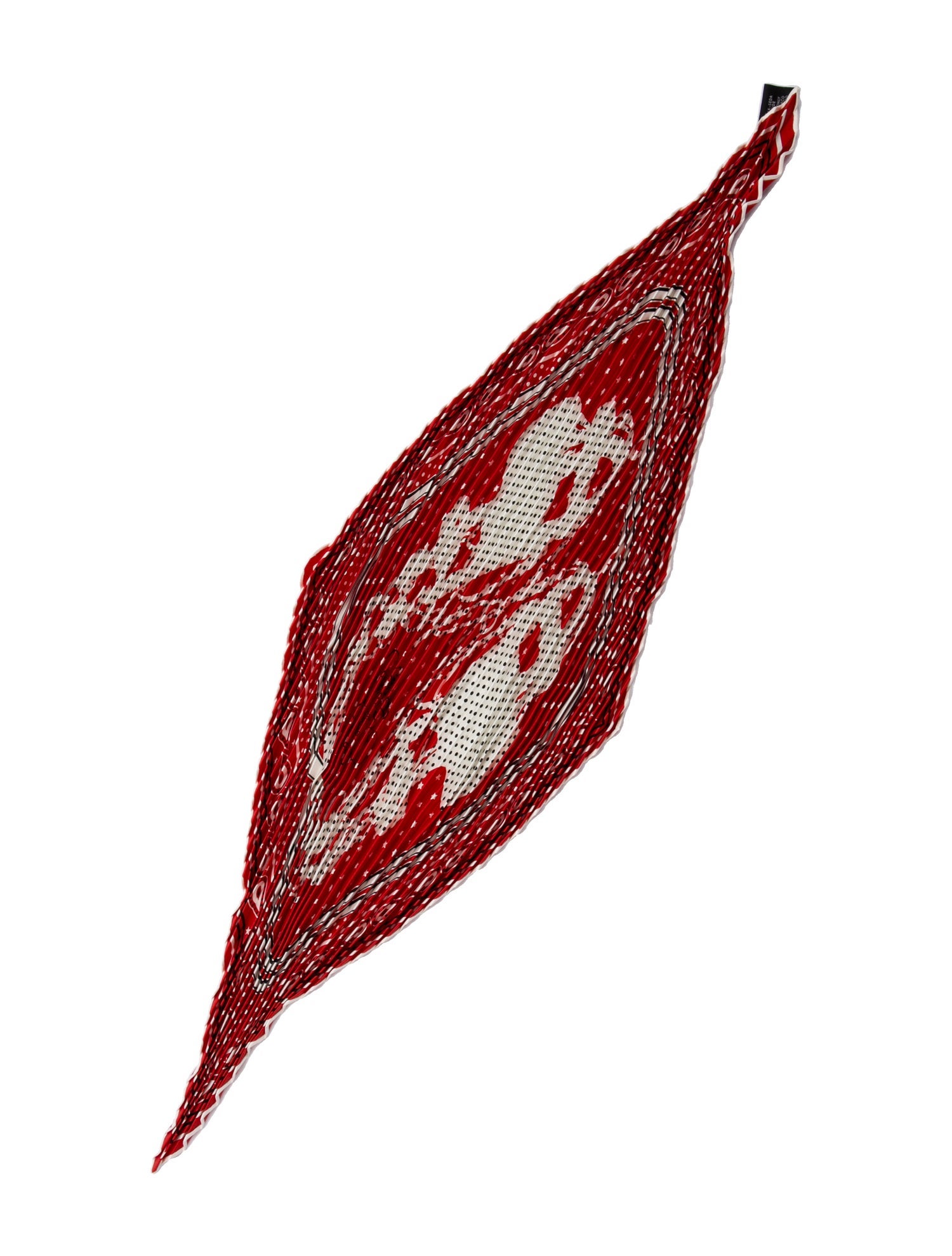 Hermès Silk Iridescent Silk Plissé Scarf