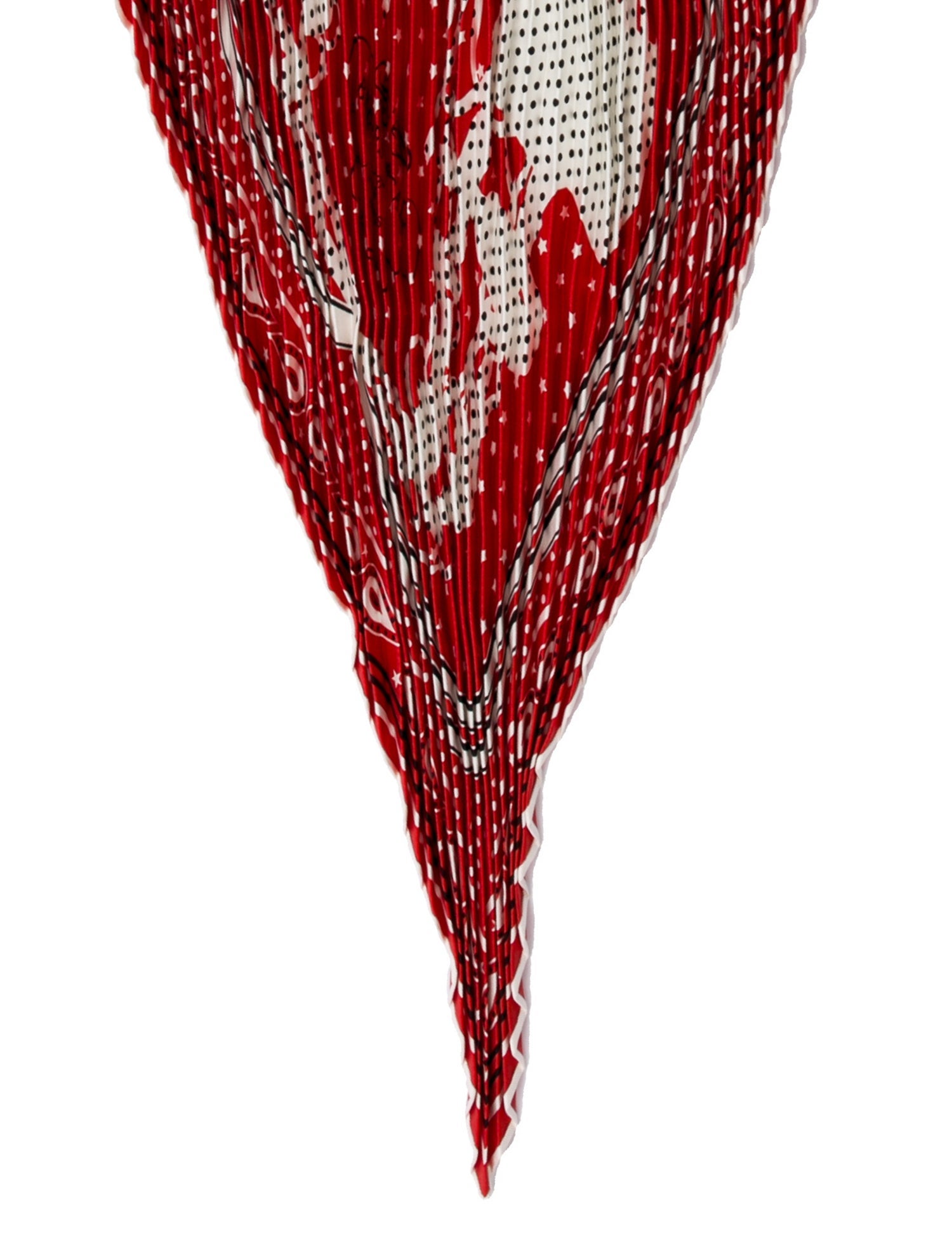 Hermès Silk Iridescent Silk Plissé Scarf