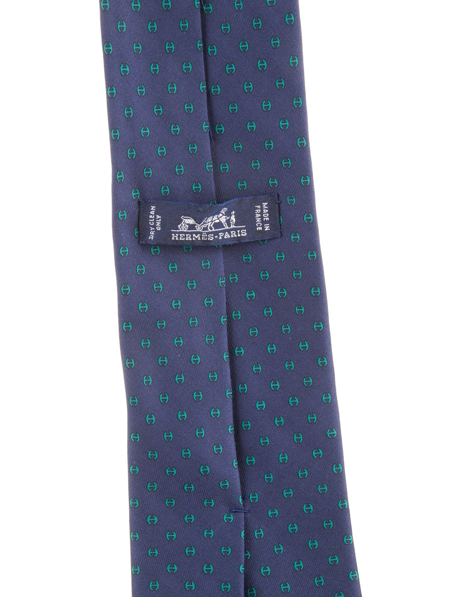 Hermès pattern silk tie