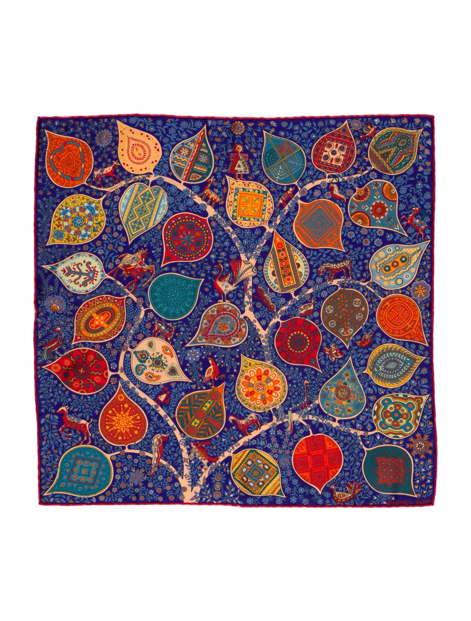 Hermès L'arbre de Vie Silk Scarf w/ Tags