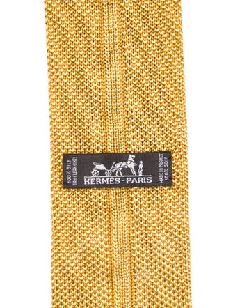 Hermès pattern silk tie