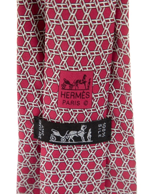 Hermès Hermès ' H ' Pattern Neck Tie
