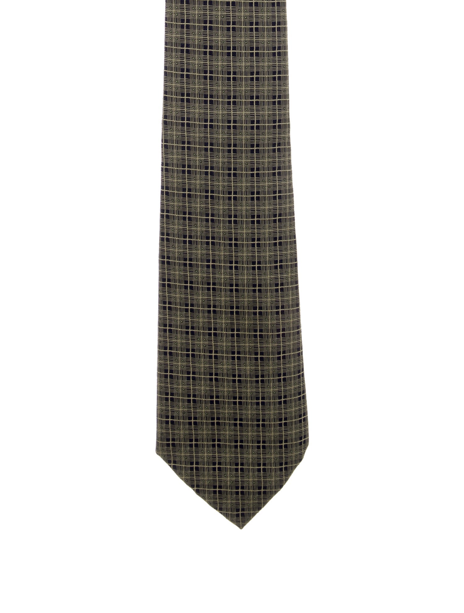 Hermès Hermès Silk Plaid Print Necktie