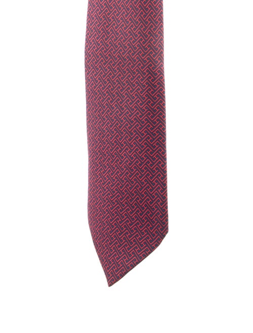 Hermès Hermès ' H ' Silk Pattern Necktie