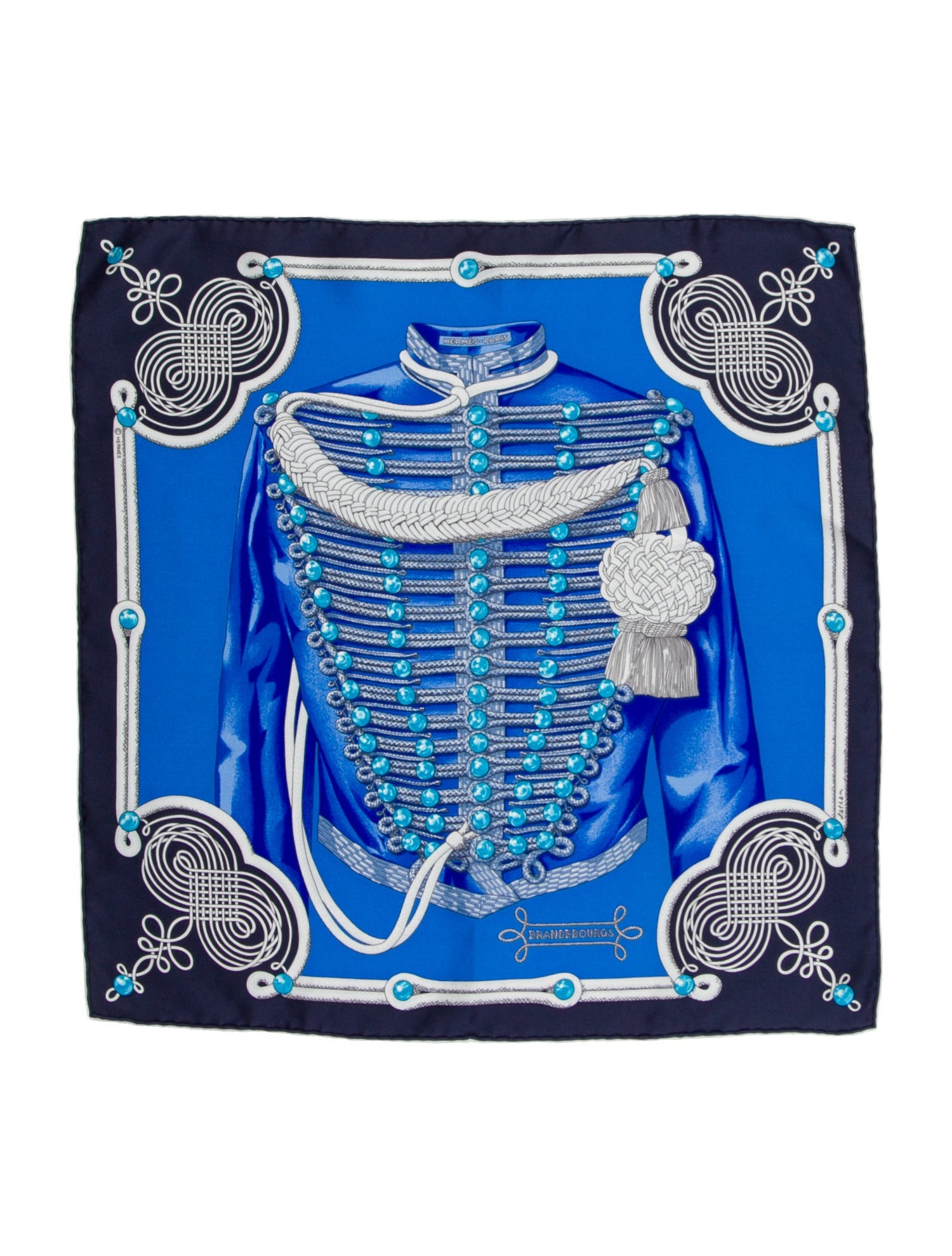 Hermès Pattern print Pocket Square