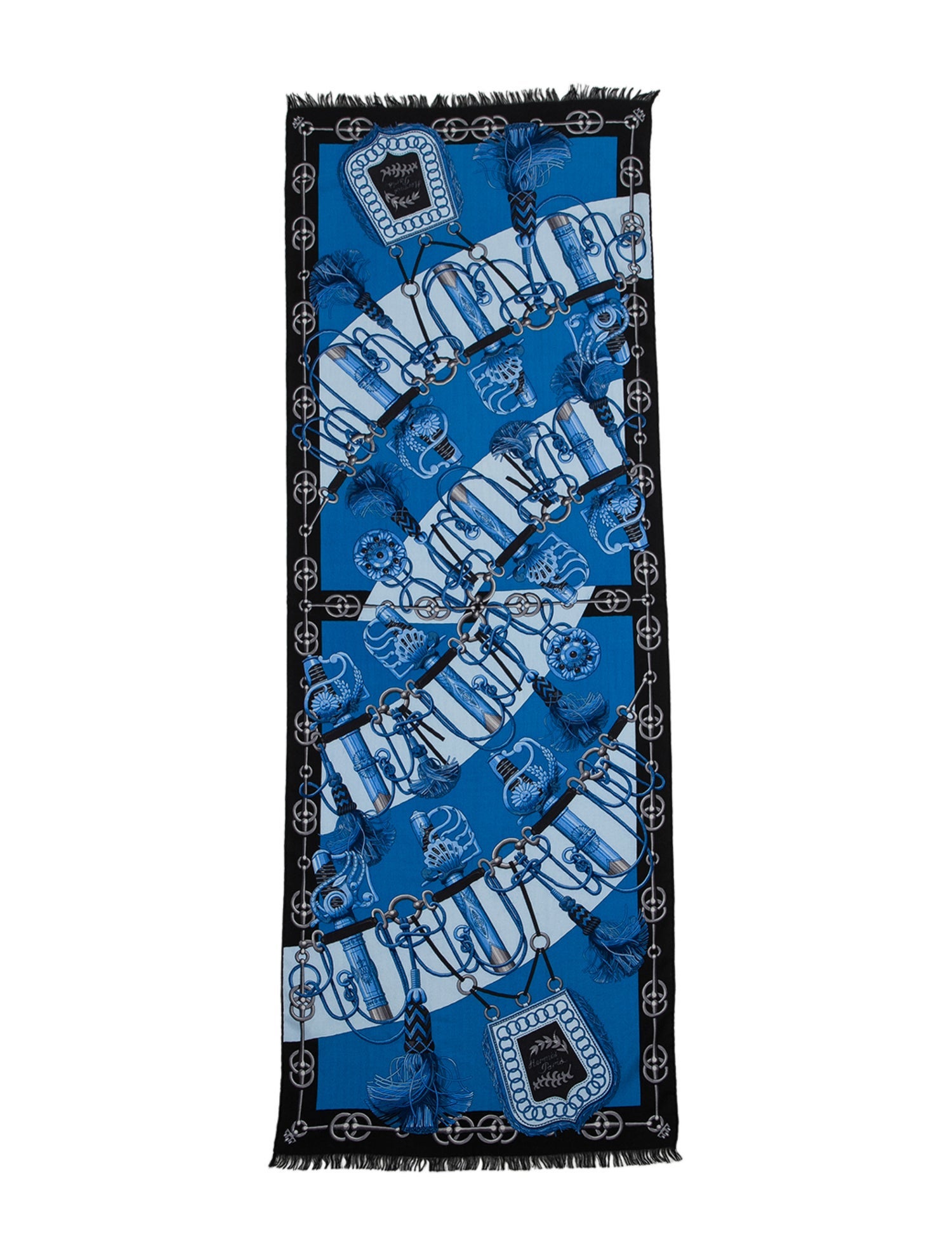 Hermès Cliquetis Rectangle Cashmere Scarf