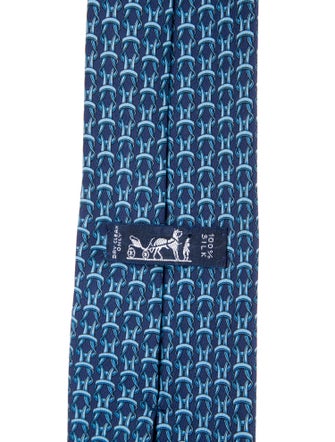 Hermès Silk Pattern Tie