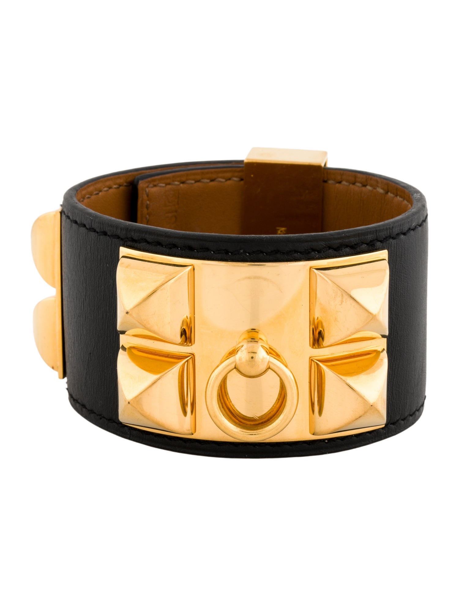 Hermès Leather Collier de Chien Wrap Bracelet