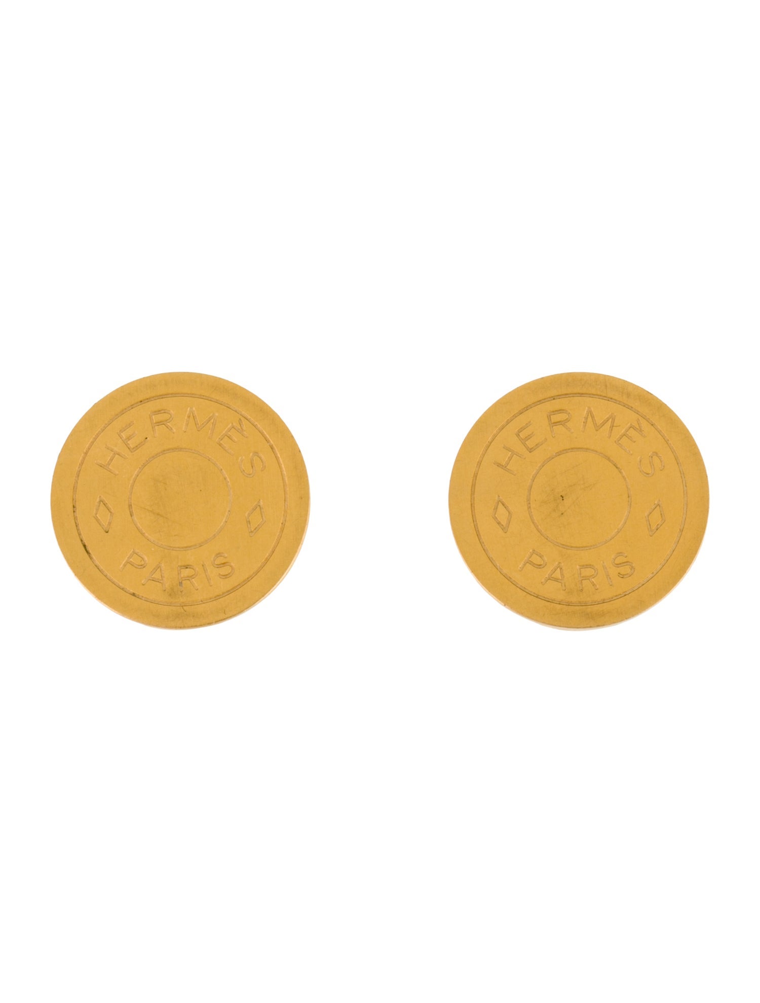 Hermès Clou De Selle Clip-On Earrings