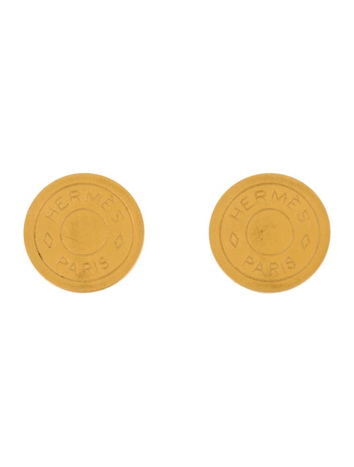 Hermès Clou De Selle Clip-On Earrings