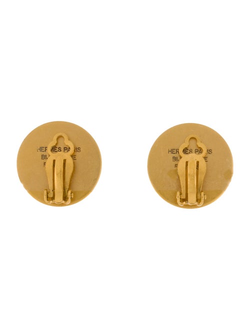 Hermès Clou De Selle Clip-On Earrings