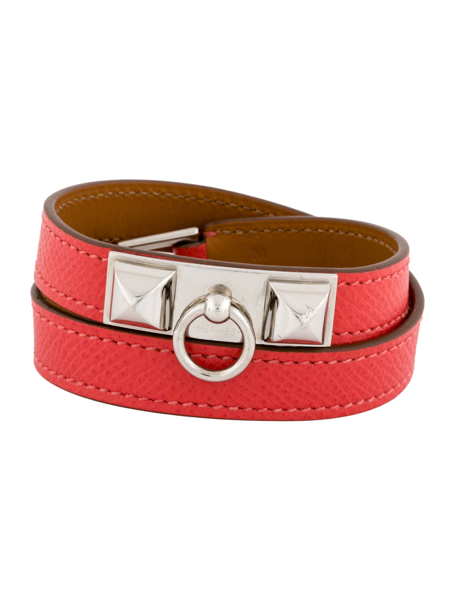 Hermès Leather Rivale Double Tour Wrap Bracelet