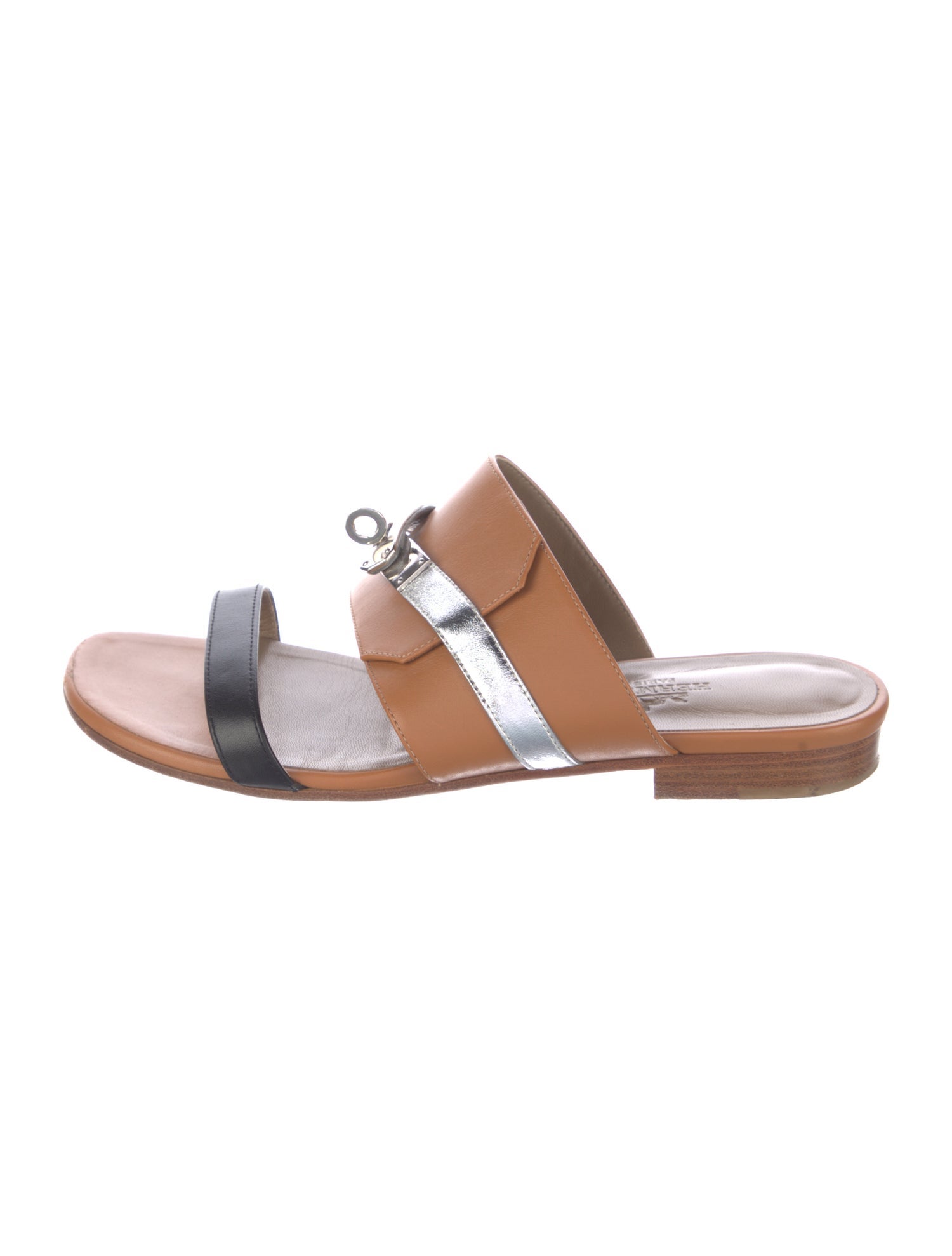 Hermès Avenue Leather Slides