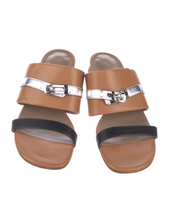 Hermès Avenue Leather Slides