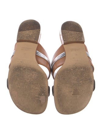 Hermès Avenue Leather Slides