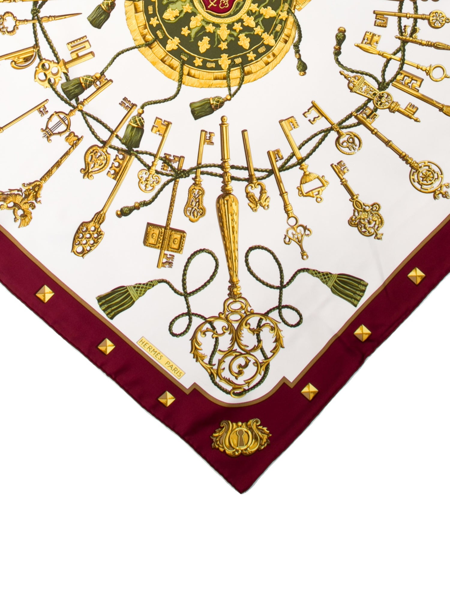 Hermès Les Clés Silk Scarf