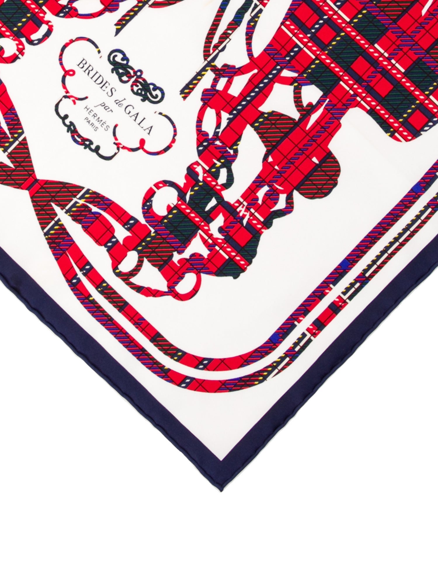 Hermès Brides de Gala Tartan Silk Scarf
