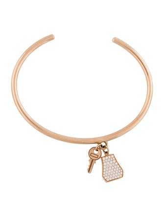 Hermès 18K Diamond Kelly Clochette Bracelet, very small model