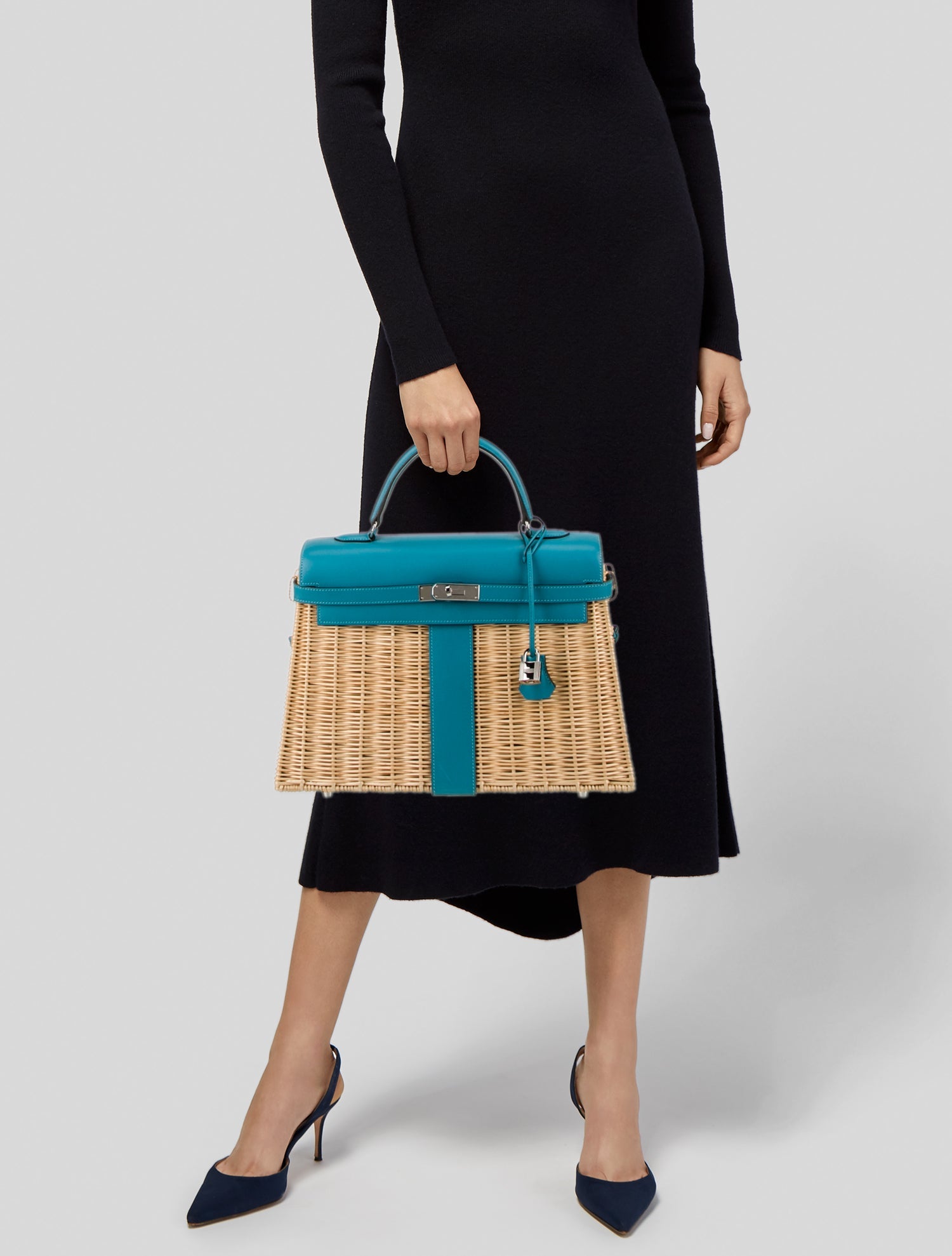 Hermès Osier Wicker & Swift Kelly 35