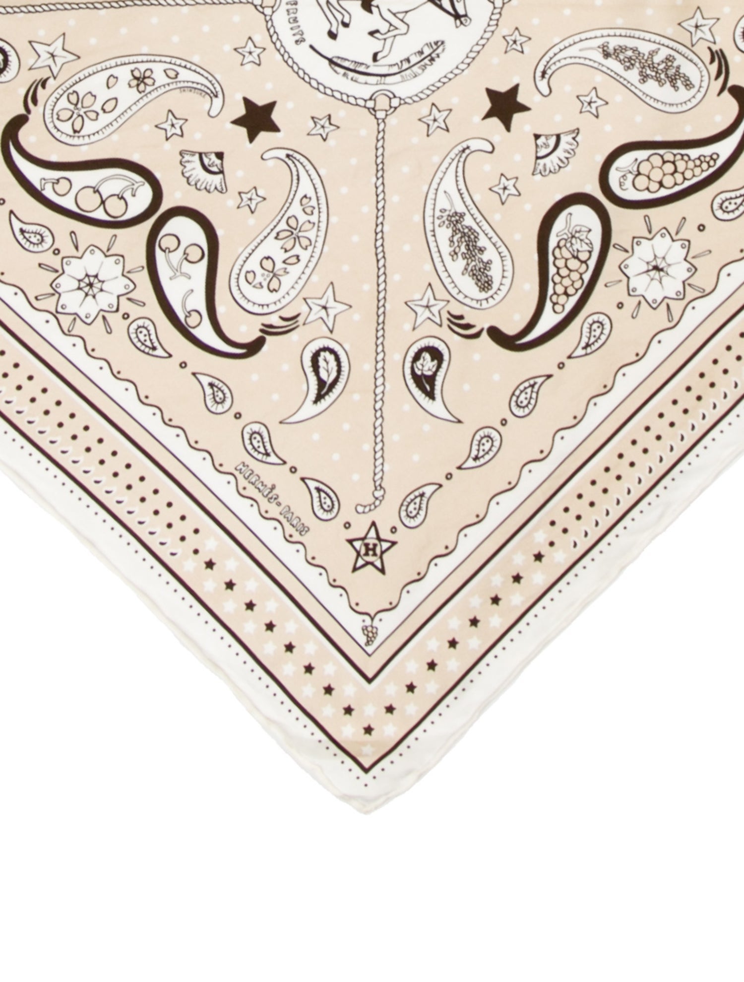 Hermès Le Rodeo des Fruits Silk Scarf