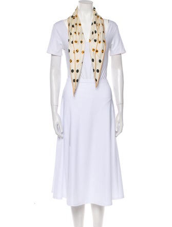 Hermès Alphapolis Losange Silk Scarf