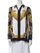 Hermès Silk Printed Button-Up Top