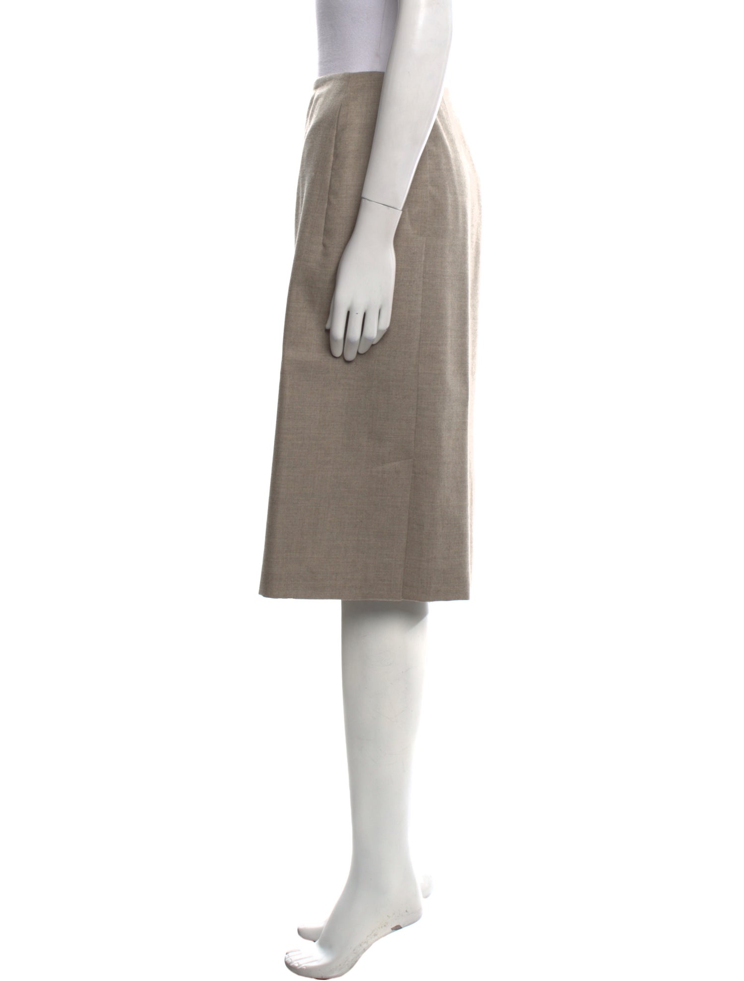 Hermès Cashmere Knee-Length Skirt