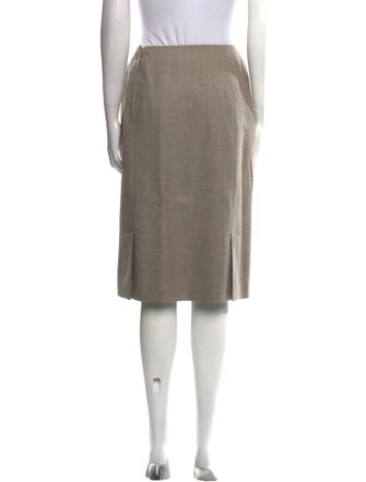 Hermès Cashmere Knee-Length Skirt