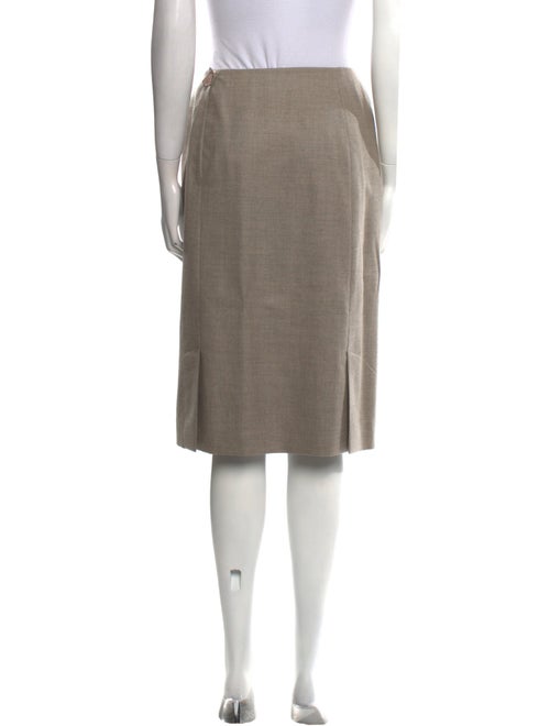 Hermès Cashmere Knee-Length Skirt