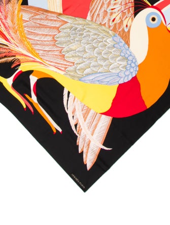 Hermès Toucans De Paradis Silk Shawl