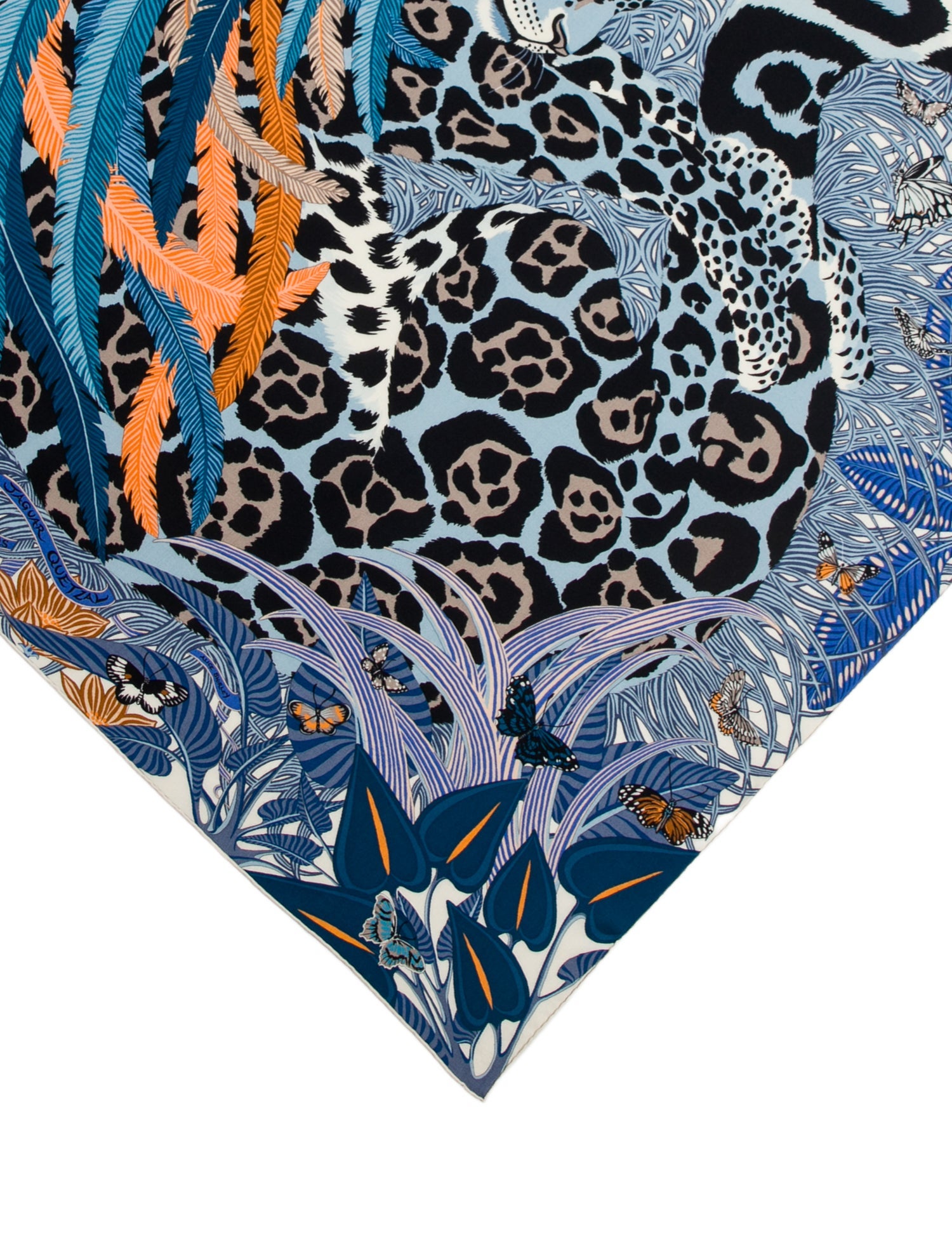 Hermès Jaguar Quetzal Cashmere Shawl