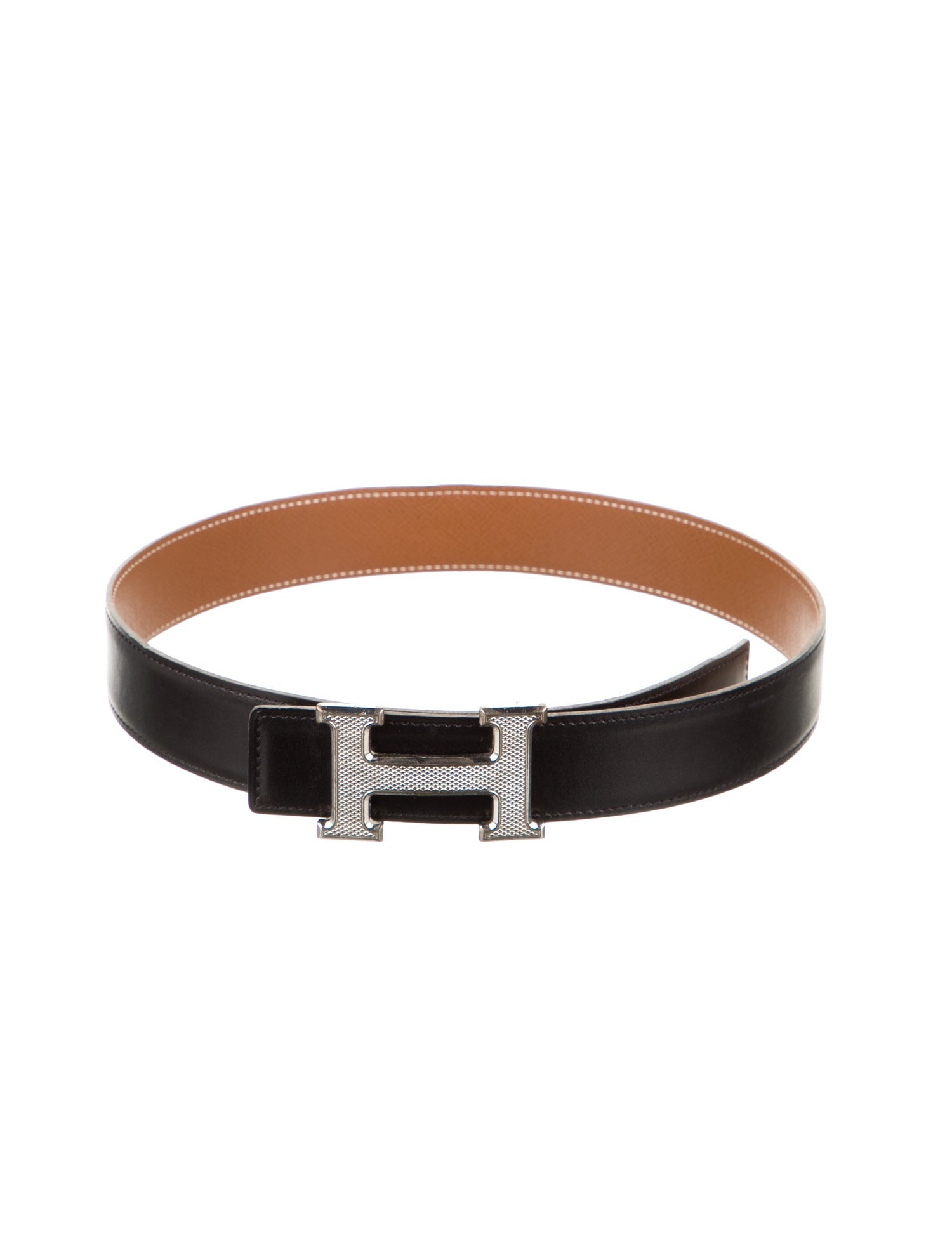 Hermès Reversible 32 mm H Guilloché Belt Kit