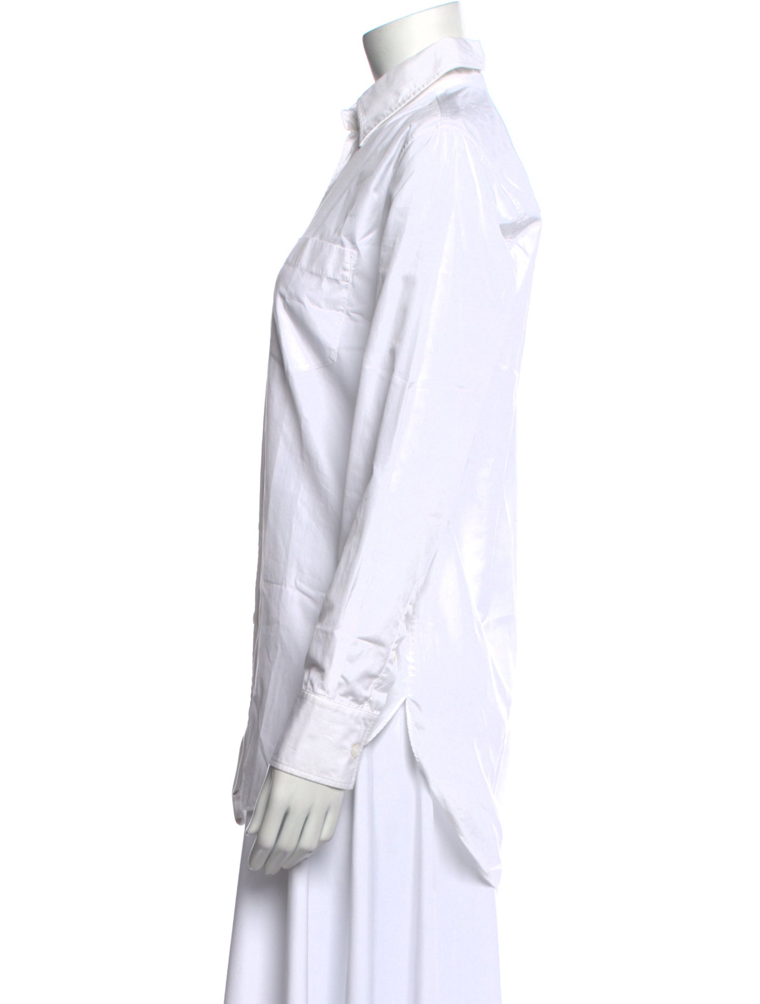 Hermès Long Sleeve Button-Up Top