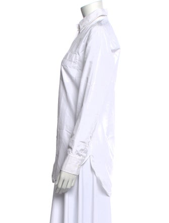 Hermès Long Sleeve Button-Up Top