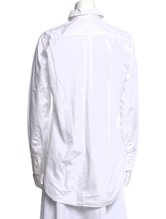 Hermès Long Sleeve Button-Up Top
