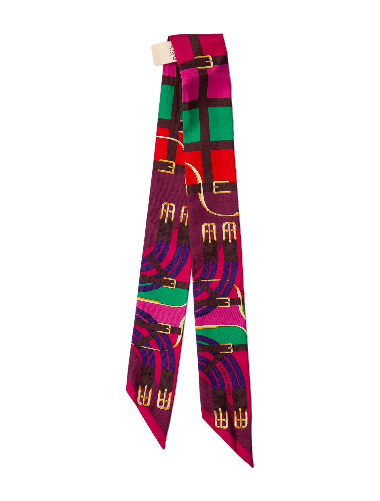 Hermès Mors a Jouets Silk Twilly Scarf w/ Tags