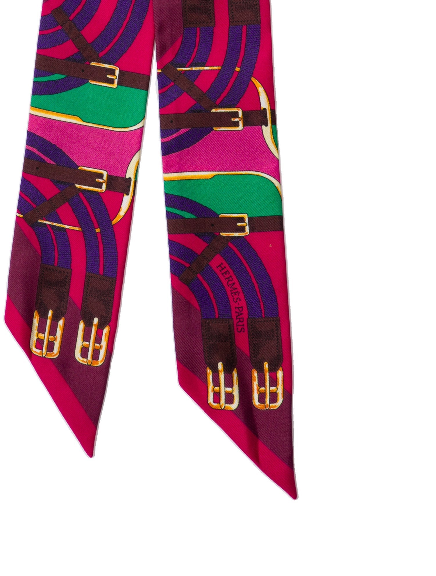 Hermès Mors a Jouets Silk Twilly Scarf w/ Tags